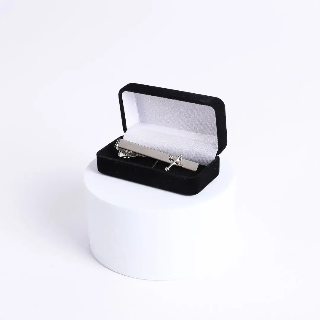 Swanson Christian Products - Wholesale Lapel Pin/Button - Tie Bar Cross Silver3