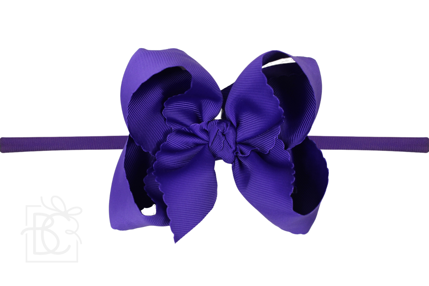 Beyond Creations, LLC - Venta al por mayor Cinta para el pelo - Niños - DIADEMA TIPO PANTIMEDIAS DE NAILON DE 1/4 PULGADAS CON LAZO EN EL BORDE FESTONEADO32