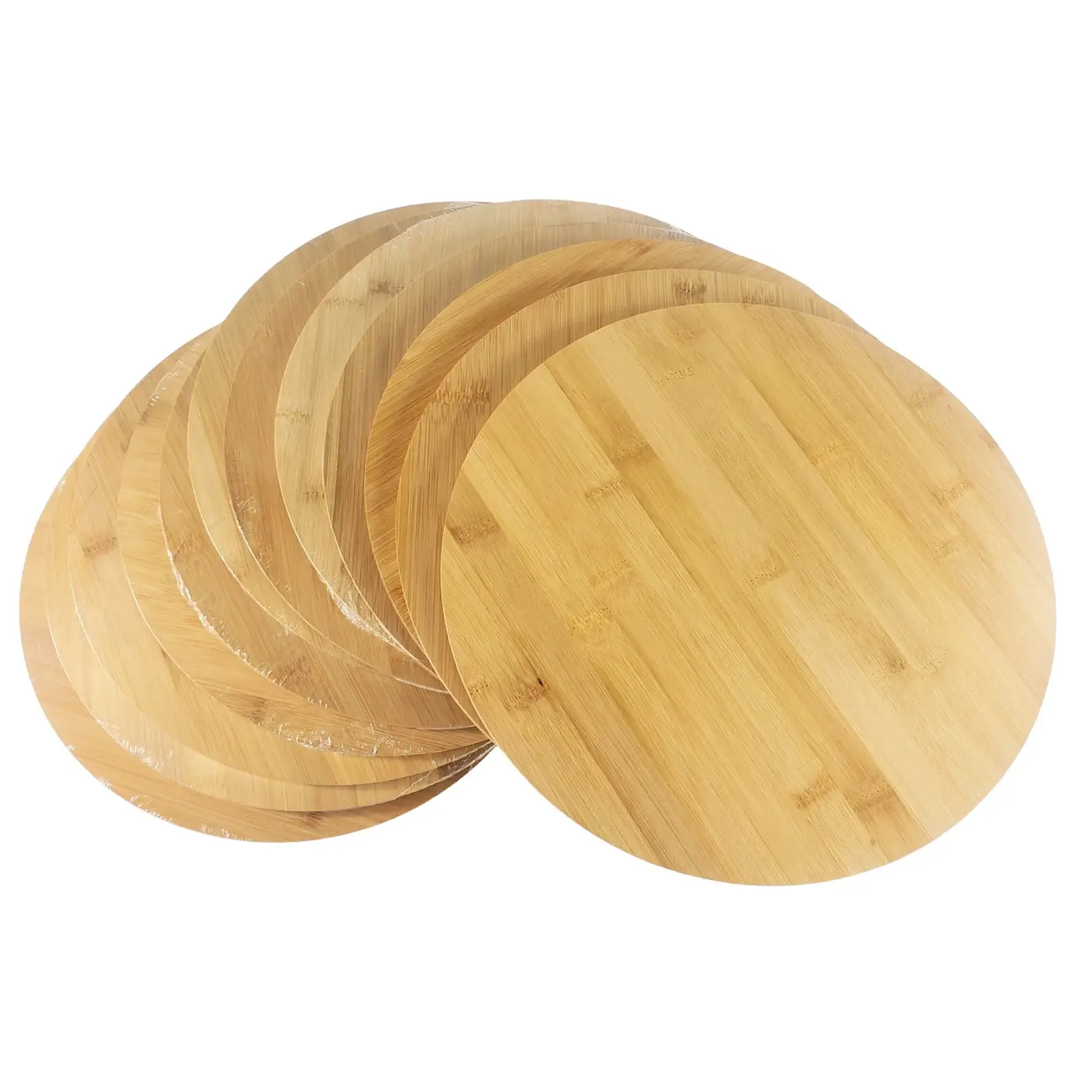 12pc Bulk 15X11 Round Edge Plain Bamboo Cutting Board