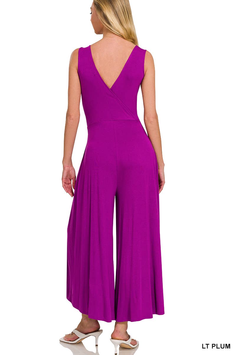 42POPS - Vente Combinaison – femme - 42POPS Combinaison sans manches en rayonne avec encolure cache-cœur24