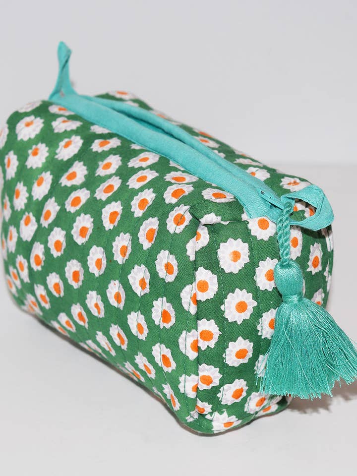 Petite Pochette de Voyage Imperméable | Mini Suns Vert pour la vente par Amisha