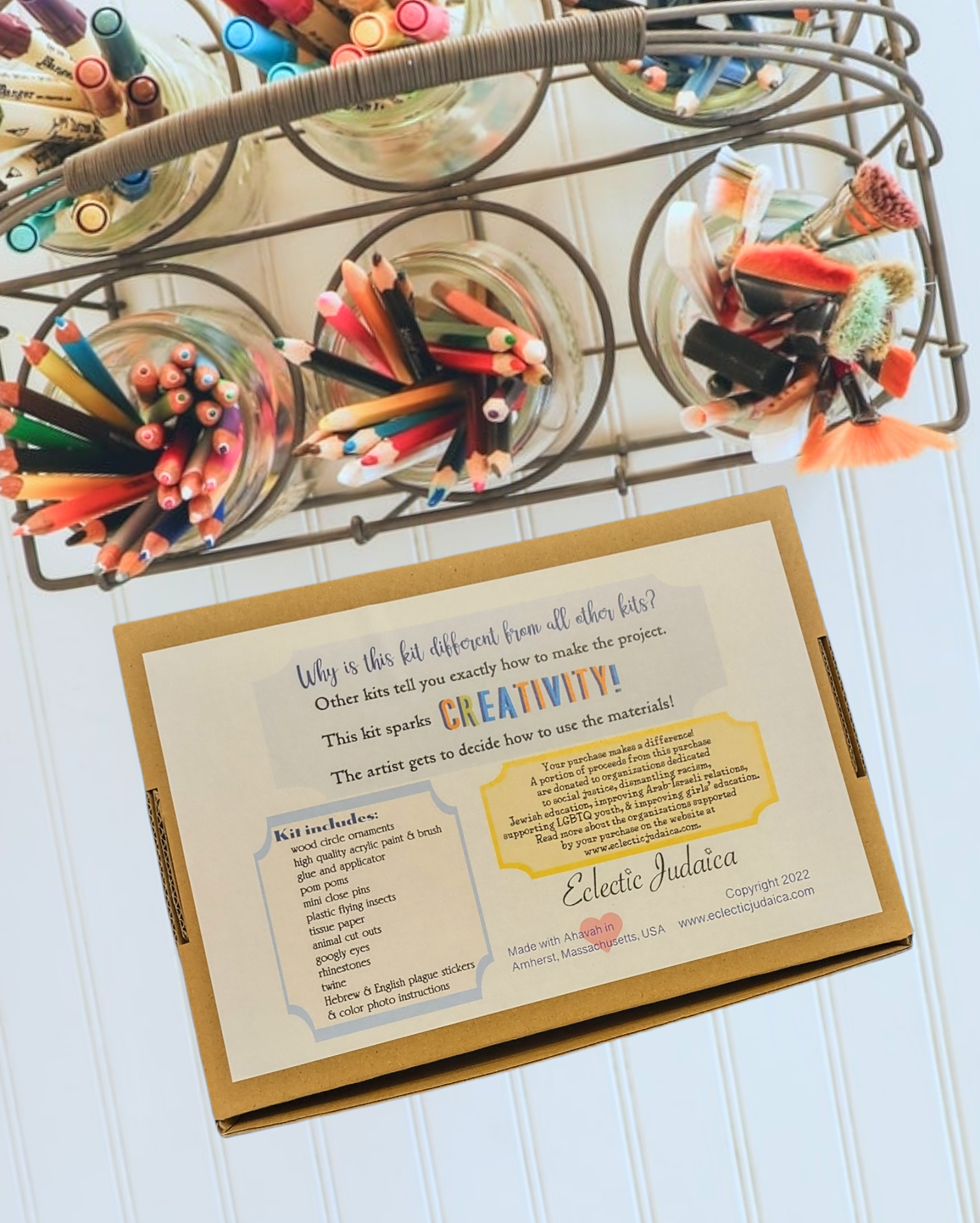 Eclectic Judaica – Kit de artesanato DIY - Criança por atacado – Kit Artesanal Passover 10 Pragas2