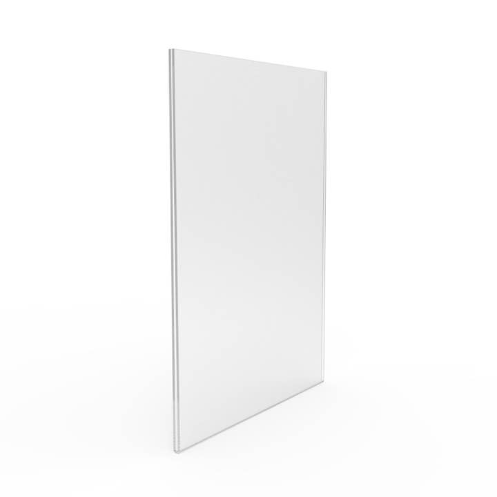 8-1/2"b x 11"h Väggmonterade Klara Fönsterskyltar Plexiglas Akryl Porträttram 12065 för wholesale av FIXTUREDISPLAYS