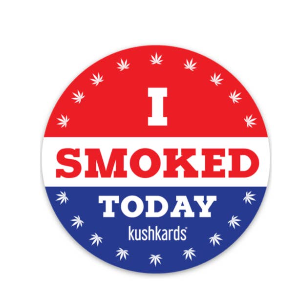 Smoke Weed Today Kush Sticker for wholesale by KushKards
