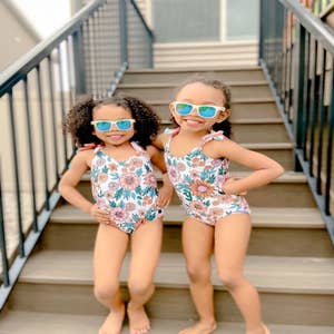 Little Girl Two Piece Ruffle Swimsuit - Kids Swimwear - Oopsie Daisy 5