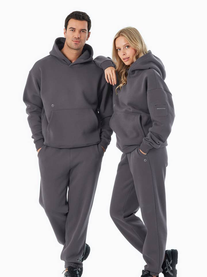 HARVINN | Essentials Travel Unisex Hoodie i ekologisk bomull och återvunnen polyester för wholesale av ORGANICATION