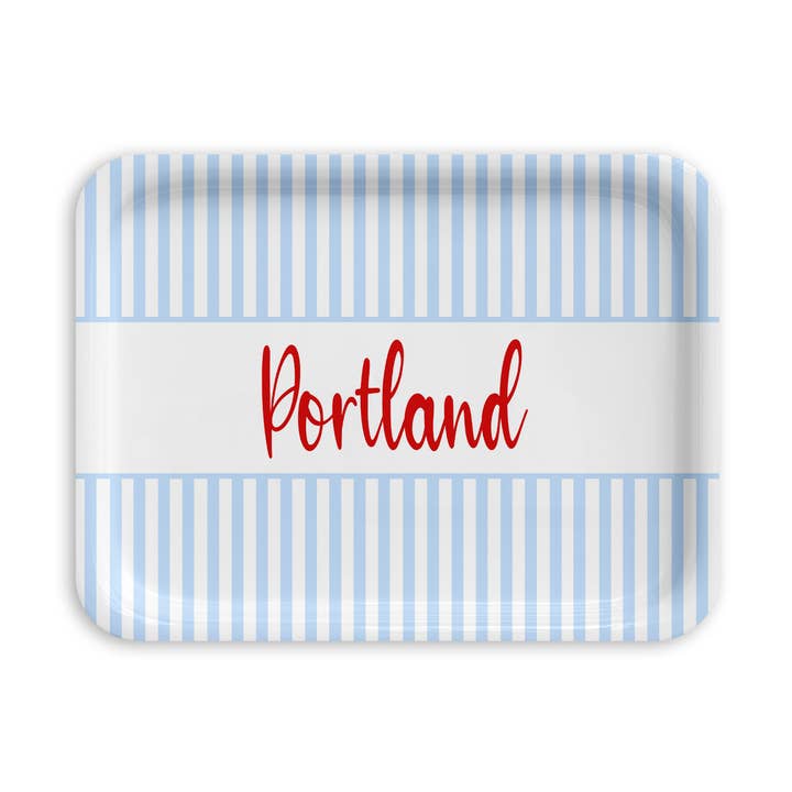 Bandeja de Servicio de Abedul de Ubicación Personalizada Orgullo del Pueblo para venta al por mayor de The Muddy Dog