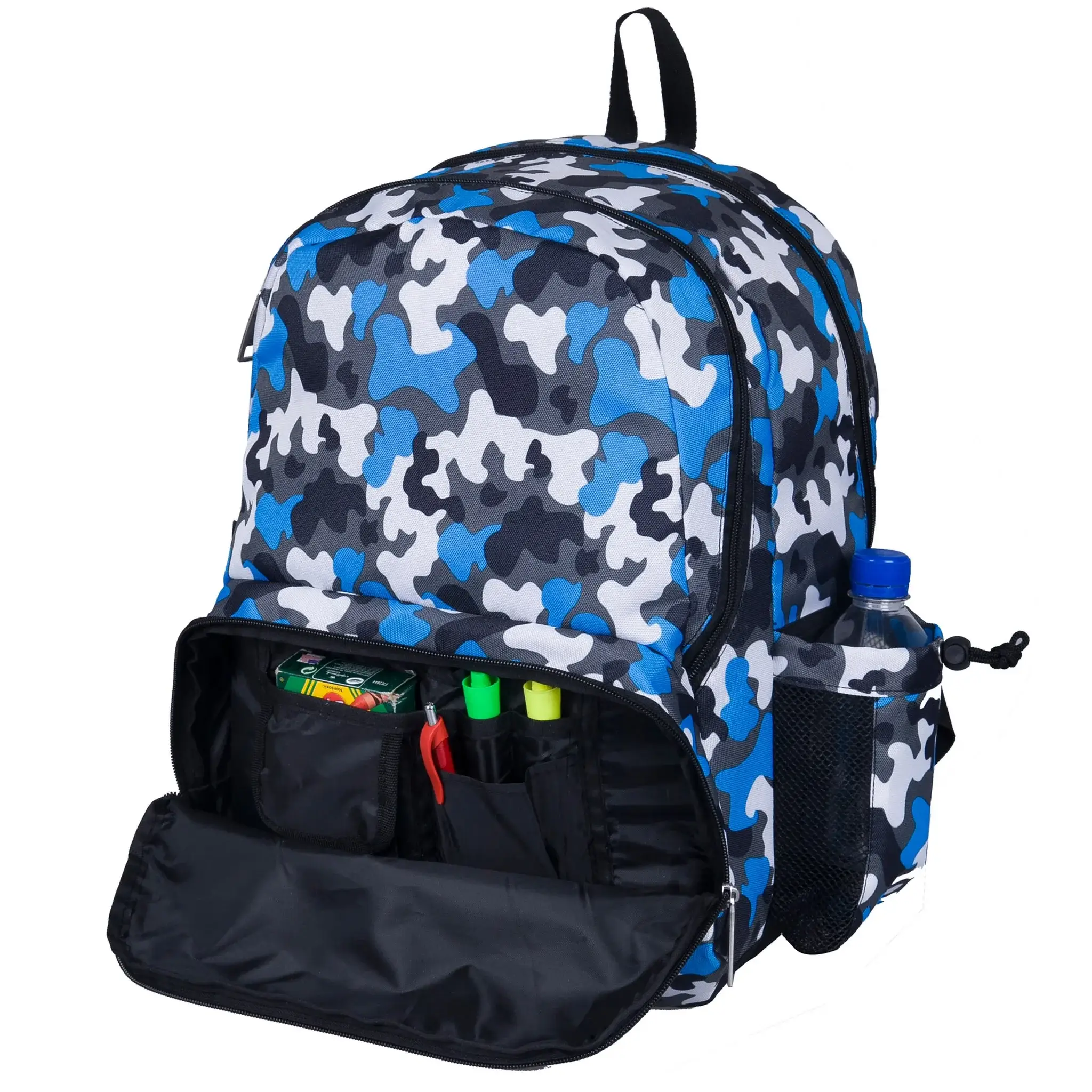 Wildkin - Wholesale Backpack - Kids - Blue Camo 17 Inch Backpack5