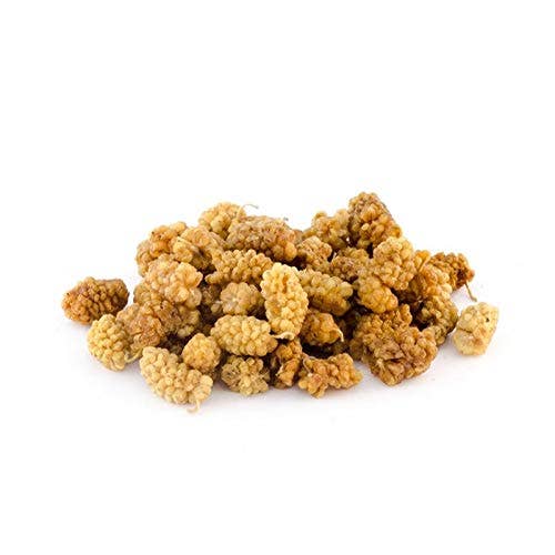 NuEats - Wholesale Dried/Dehydrated Fruit - Amphora, Organic Soft Dried Fruit, WHITE MULBERRIES, 6/4oz1
