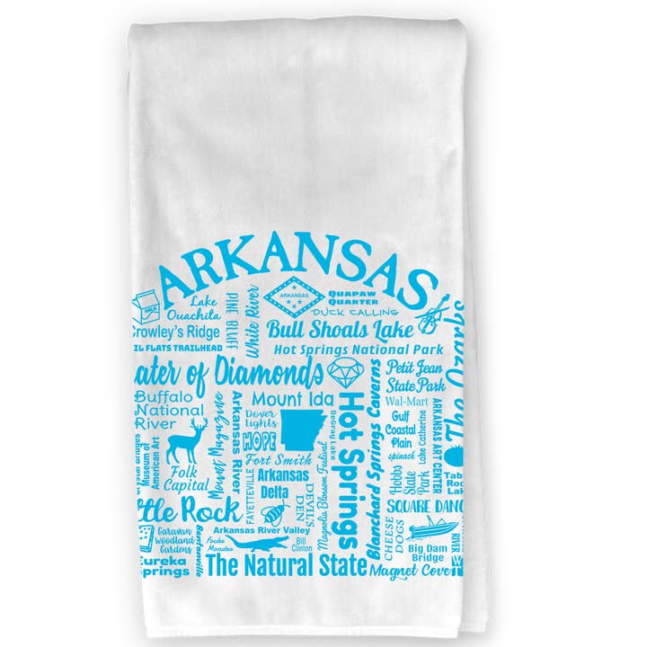 The Buffalo Works - Vente Torchons - Torchon de cuisine Arkansas Destination - Où la vie vous emmène4