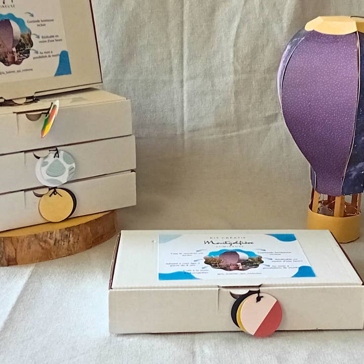 La baleine qui embosse - Wholesale DIY Craft Kit - DIY Luminous Paper Hot Air Balloon Kit5