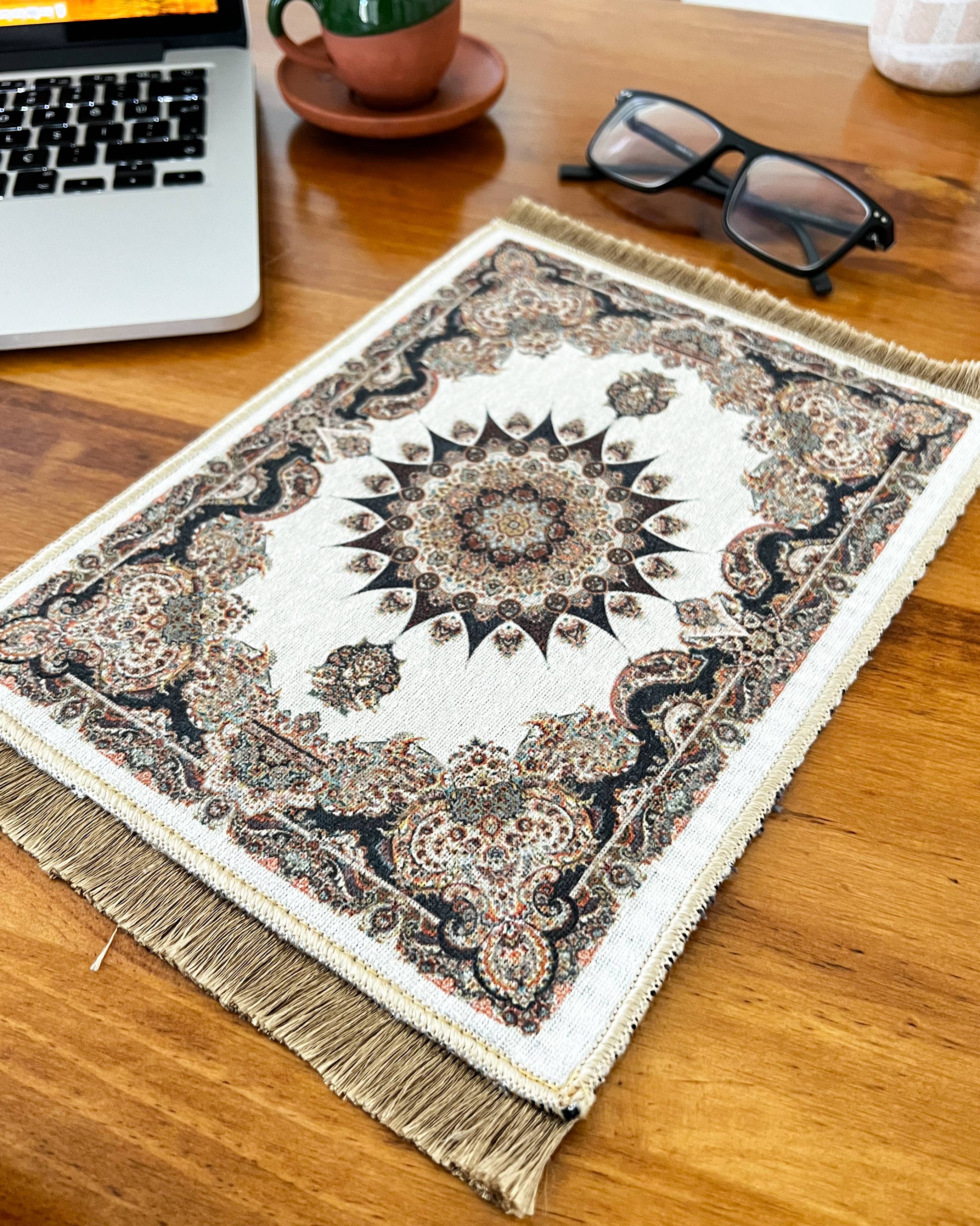 Umays Boho - Wholesale Area Rug - Cute Miniature Rug, Small Turkish Carpet Mousepad1