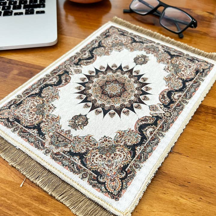 Umays Boho - Wholesale Area Rug - Cute Miniature Rug, Small Turkish Carpet Mousepad1