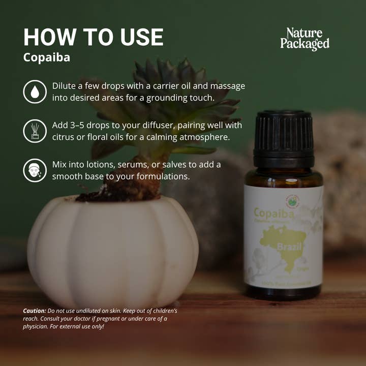Nature Packaged - Wholesale Essential Oil - Copaiba Essential Oil - 100% Pure - Farm-Direct Sourcing8