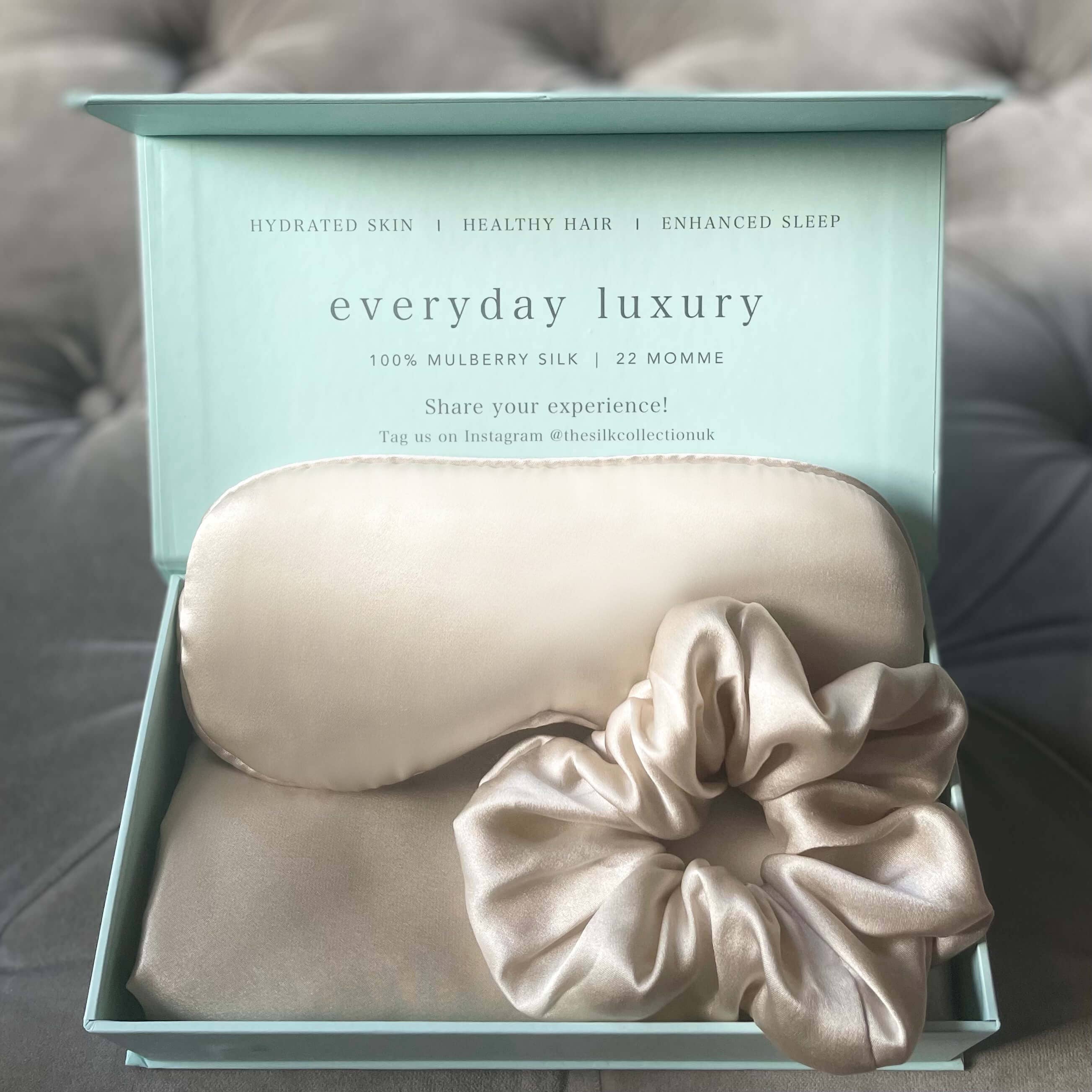 The Silk Collection – wholesale Bedding pillowcase/sham – The Pure Silk Pillowcase in gift box3