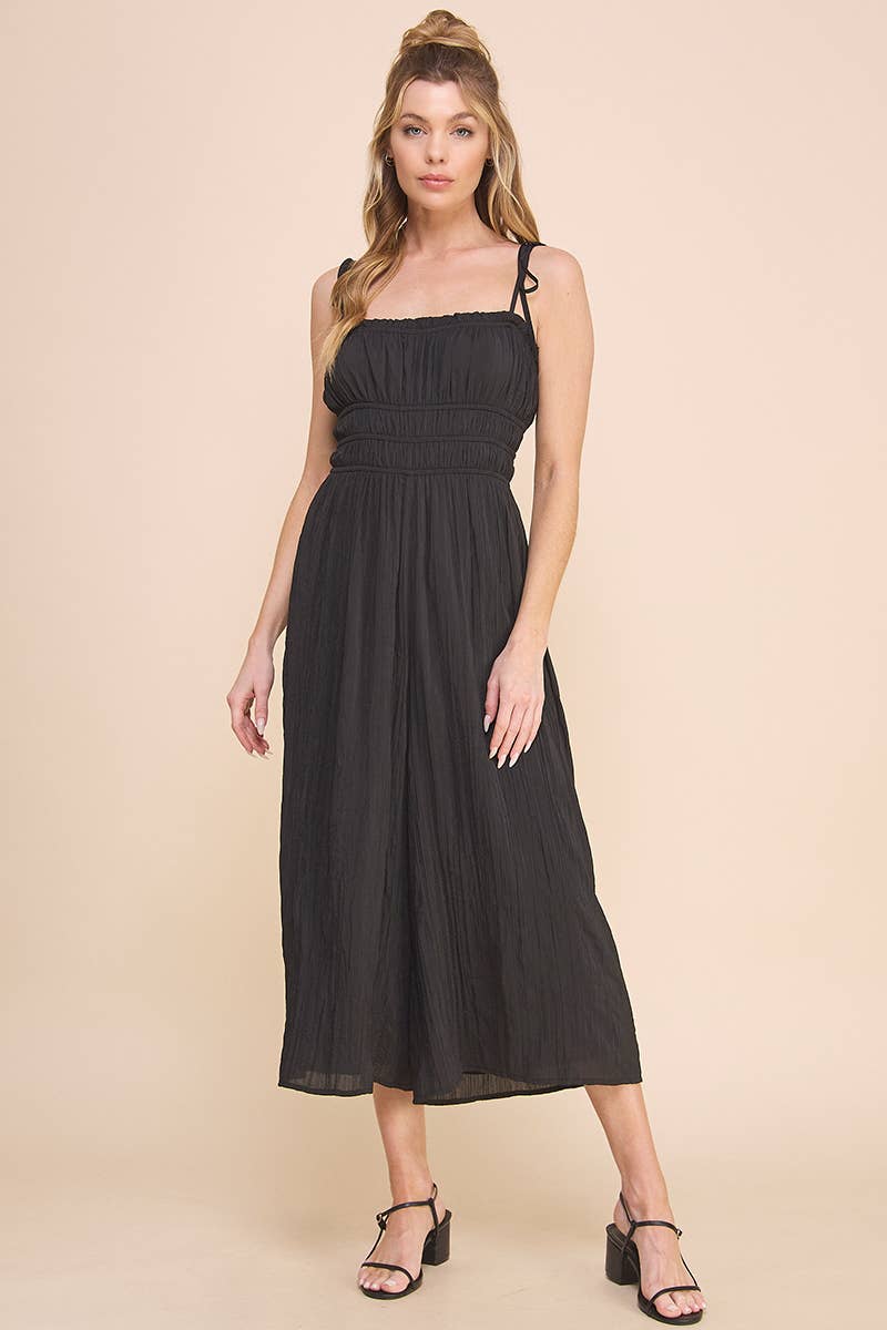 Allie Rose – wholesale Jumpsuit - Dam – Silkeslen ruched Babydoll Jumpsuit0