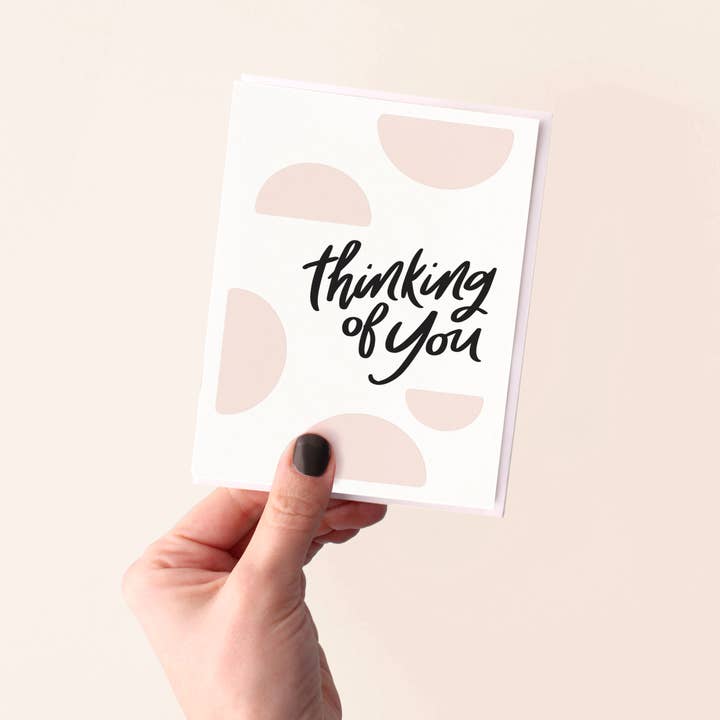 Dahlia Press - Wholesale Thinking of You Card - Thinking of You -Letterpress Thinking Of You Greeting Card1