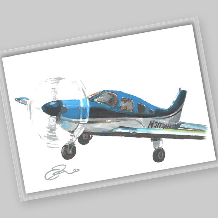 Aviões – Postal Piper Archer II por atacado de Eric Hanson Artwork