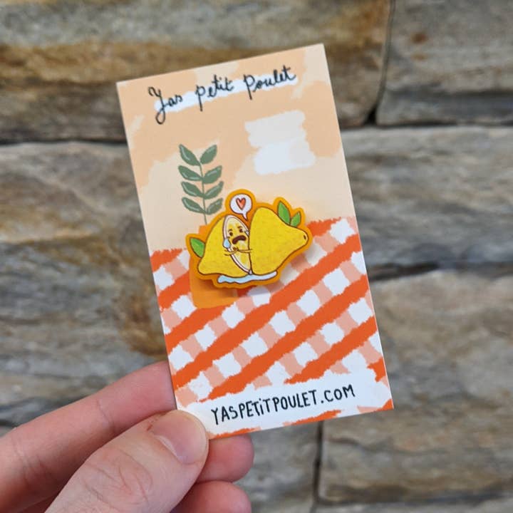 Lemon Bittersweet | Acryl-Abzeichen für den Großhandel von Yas Petit Poulet