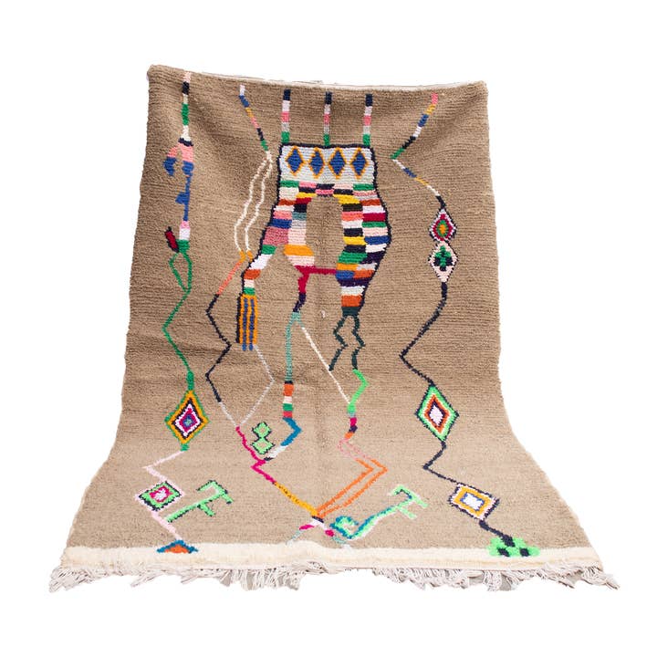 Tapetes marroquinos coloridos - tapete marroquino-tapete Azilal (111) por atacado de woolsouk ( We handle U.S. import procedures for you )