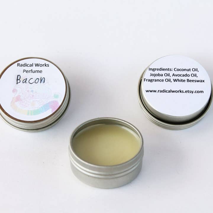 Bacon Solid Perfume - Scented Natural Perfume - Cologne - Perfume Samples for wholesale by Radical Works