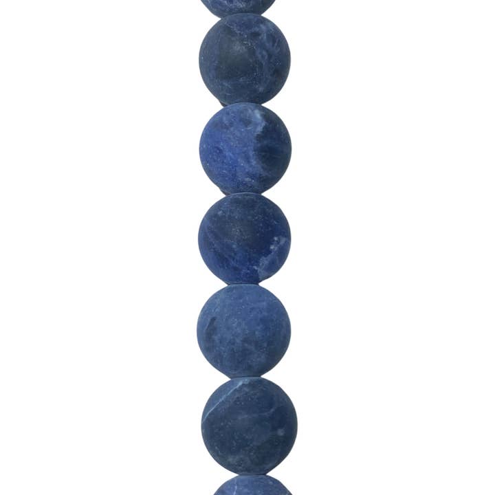 Sodalite - (Mate) - Rodonda/ Liso por atacado de The Bead District