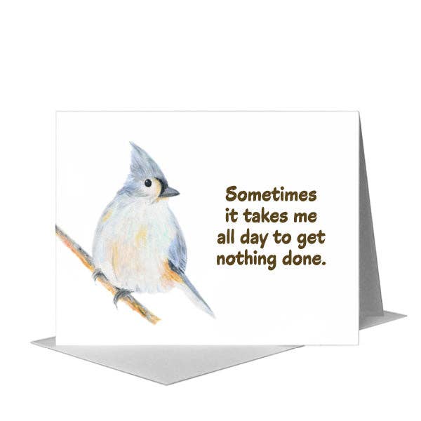 Meise, Grußkarte (#8669B) für den Großhandel von Printed Canvas