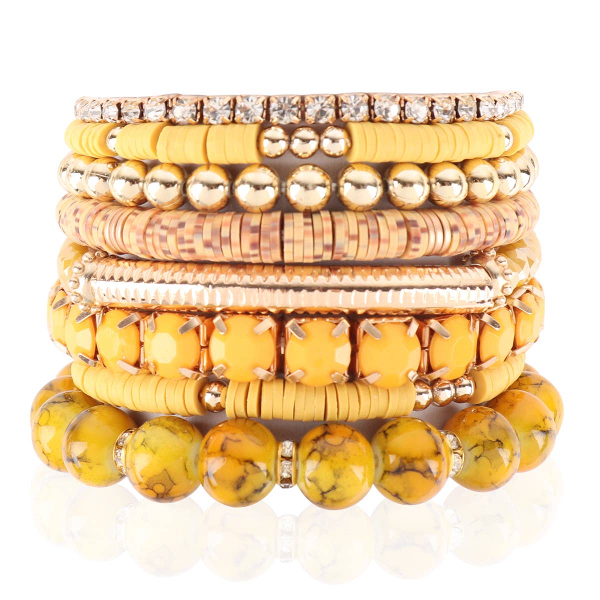 MYS Wholesale Inc - Vente Bracelet de perles - Bracelet extensible à breloques Fimo Ccb Mix5