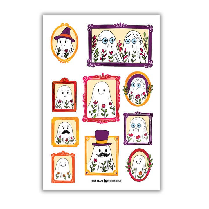 Portraits d'outre-tombe pour la vente par Four Bears Sticker Club