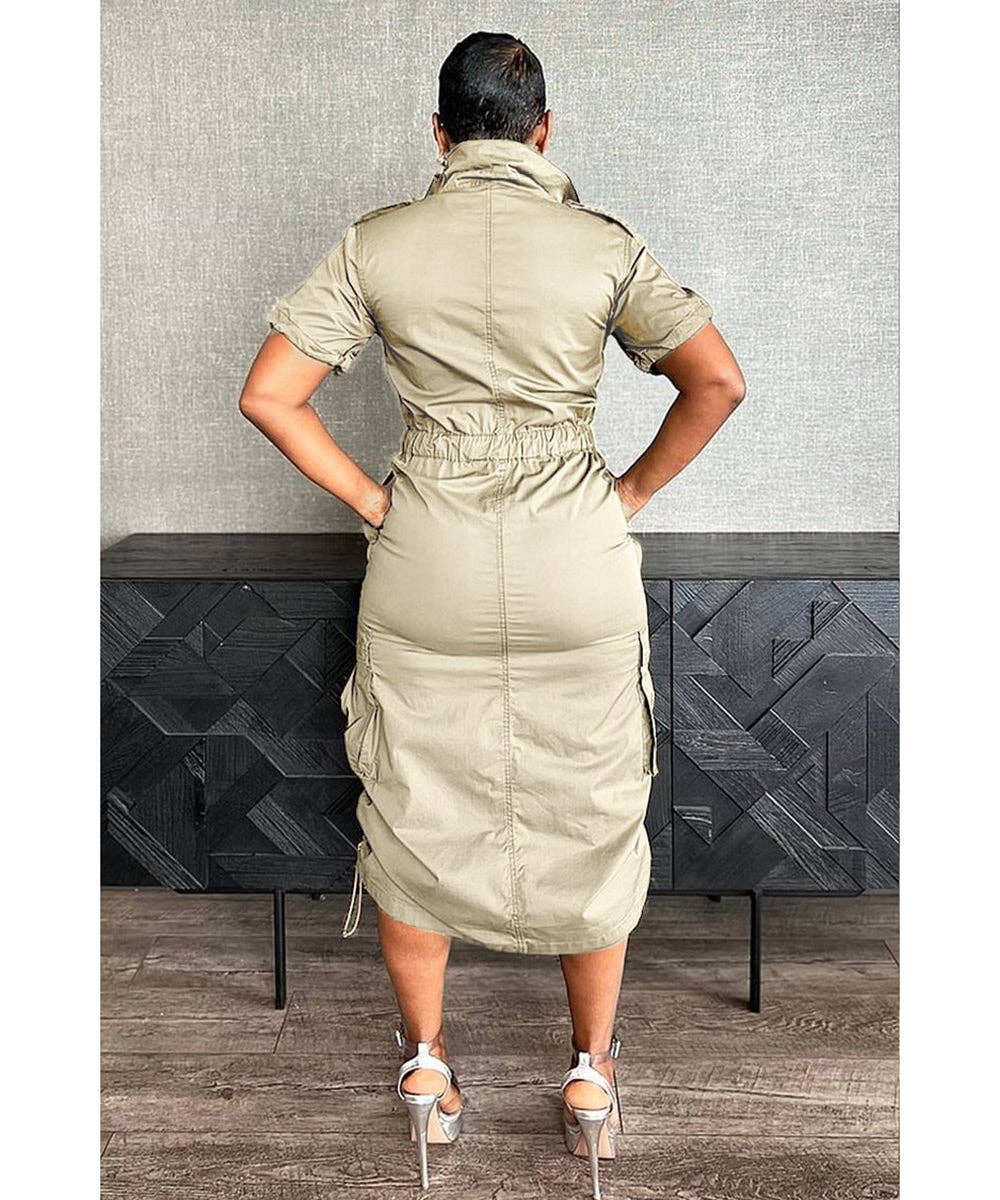 Aria Romance - Wholesale Dress - Women's - Utility Pocket Shirtdress11