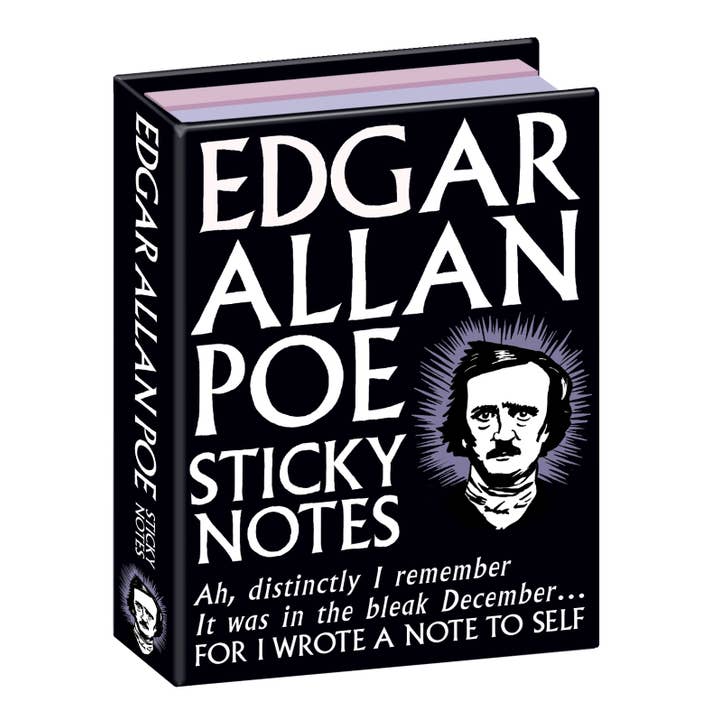 Unemployed Philosophers Guild - Wholesale Sticky Notes - Edgar Allan Poe Sticky Notes