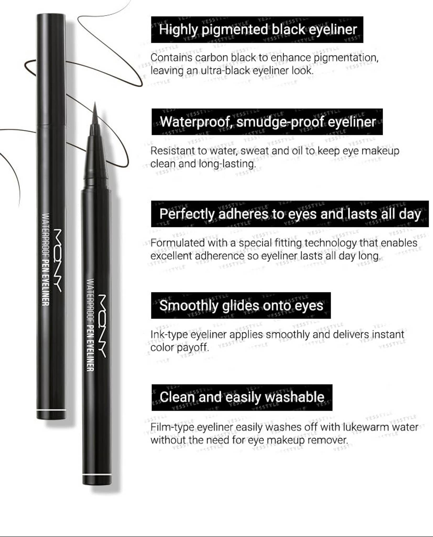 Best Beauty Group - Wholesale Eyeliner/Pencil - MQNY Waterproof Tattoo Eyeliner Pen in 3 Shade6