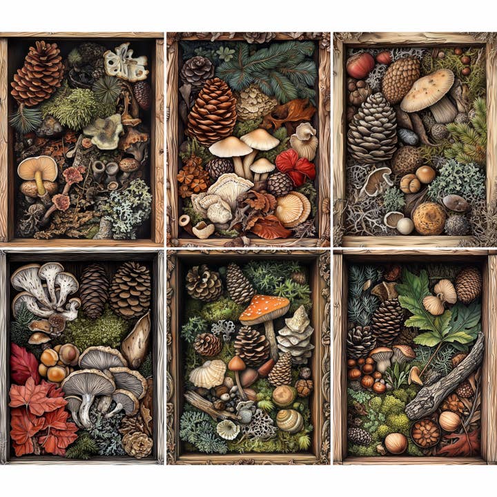 Tesori | Carte di Riso per Decoupage | 6 disegni | A4 per la vendita all'ingrosso da parte di Craft Kreatively