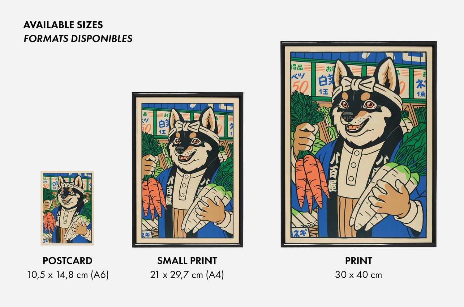 Yeaaah! Studio – wholesale Art print – “The Vegetable Vendor” poster (30x40cm or A4 format)1