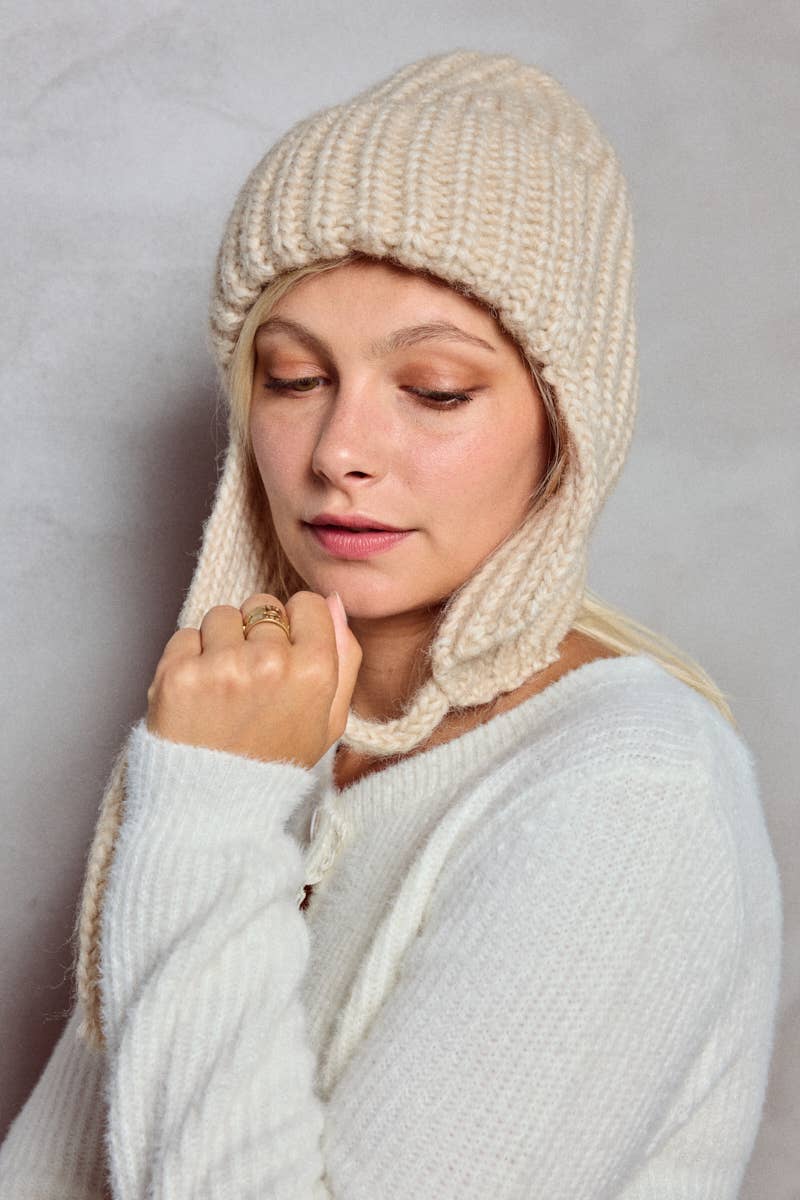 BYREN | ÉLINE L'ATELIER - Wholesale Beanie - Women's - Wool Earflap Beanie MJ205SD7