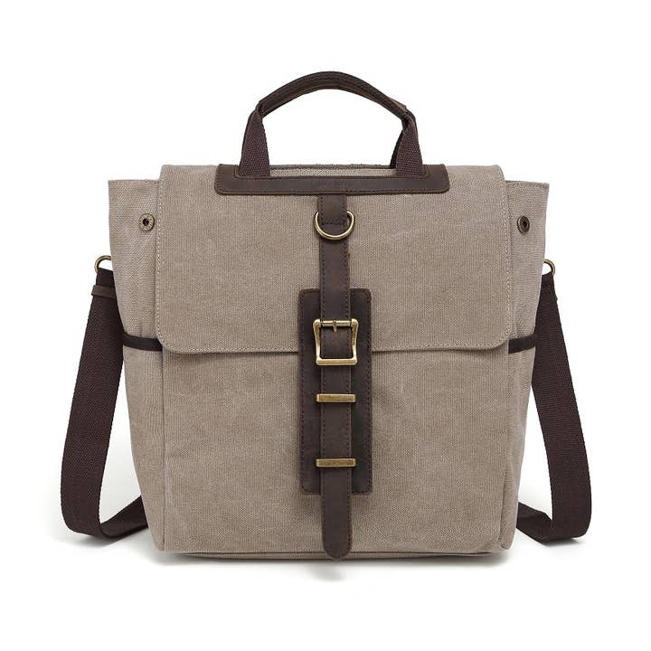 Sac à bandoulière en toile multifonctionnel CB 038 (kaki) pour la vente par Davan