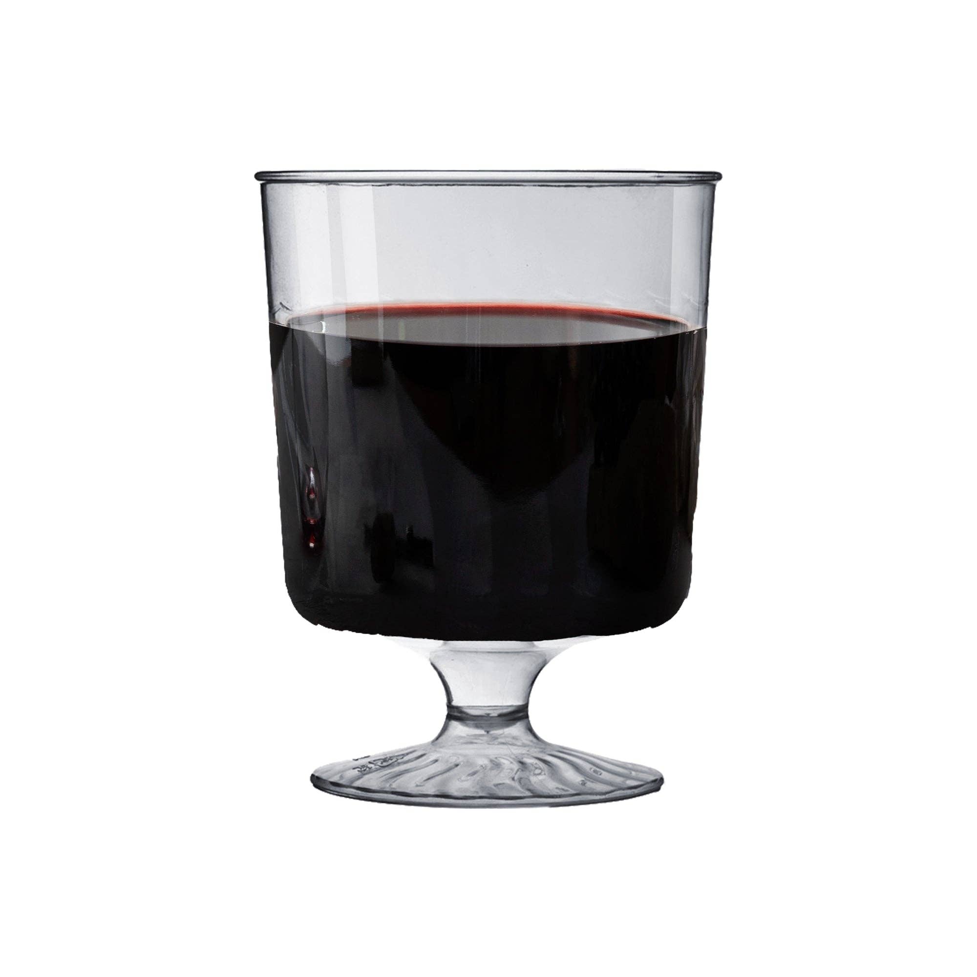 Smarty had a Party – Copo de vinho por atacado – 8 taças de vinho em plástico transparente com pé - 10 unid.2