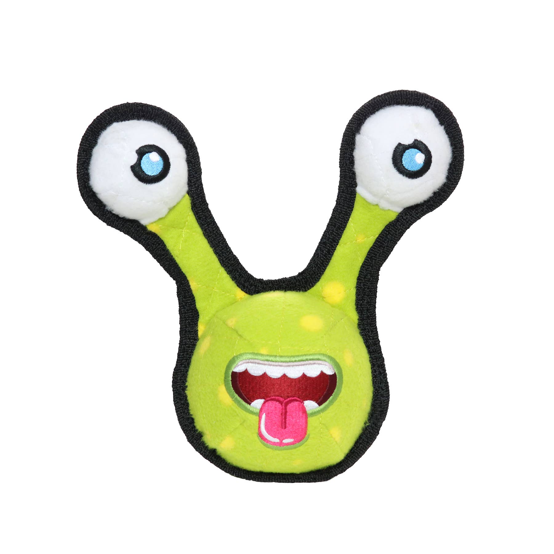 Tuffy Dog Toys - VIP Products - Wholesale Pet Squeaky Toy - Dog - Tuffy Alien Ball - Green 2 Eye, Durable, Squeaky Dog Toy