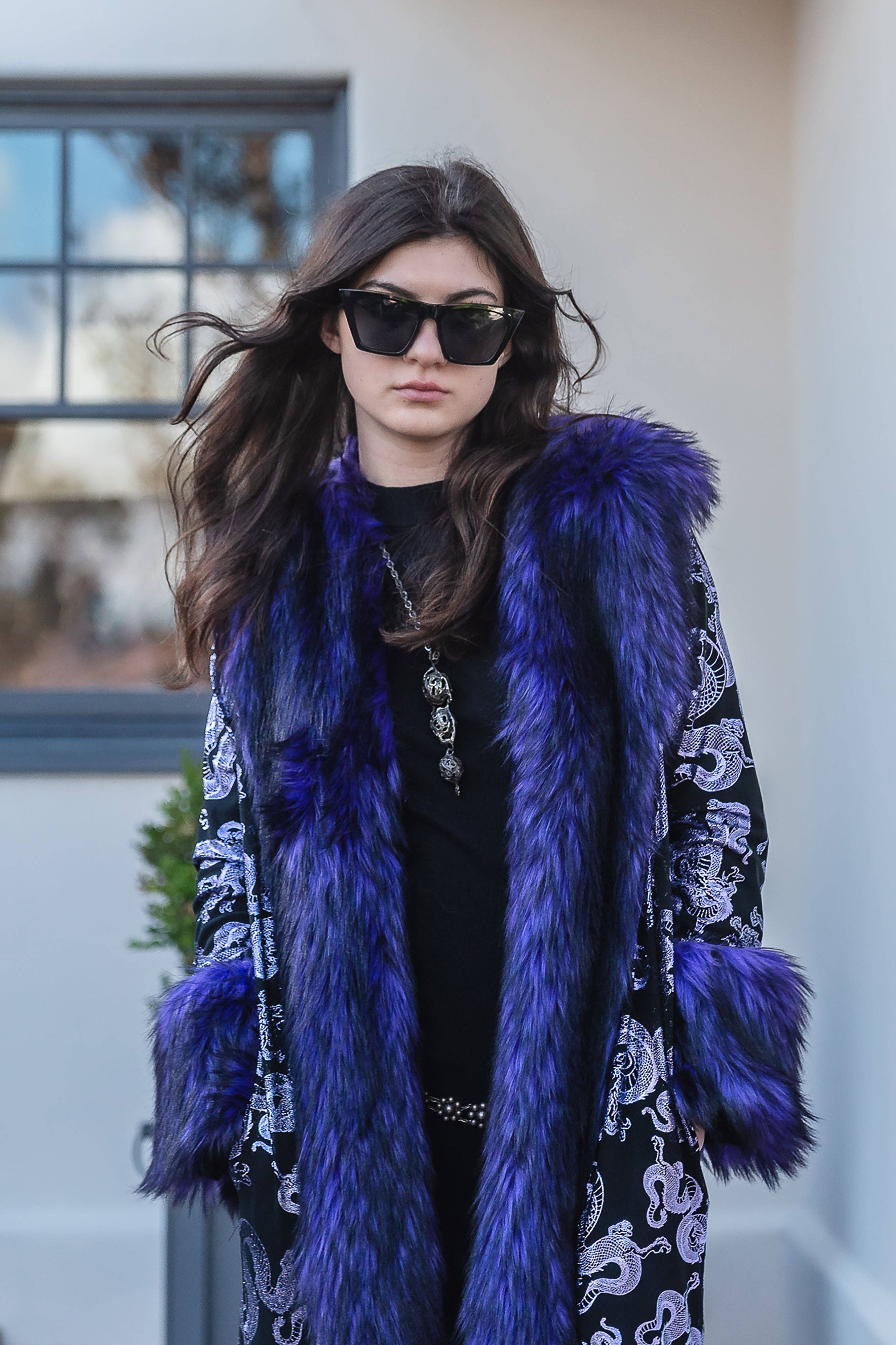 Jennafer Grace - Venta al por mayor Abrigos de piel/piel sintética - Mujer - Abrigo de Piel Sintética Penny Deluxe Nymeria Plum5