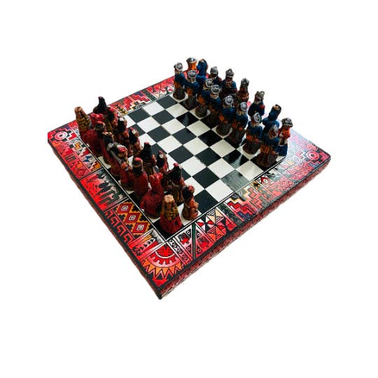 Zoe Artcrafts - Wholesale Board Game - Peruvian Handmade Chess Board Game 8x8"