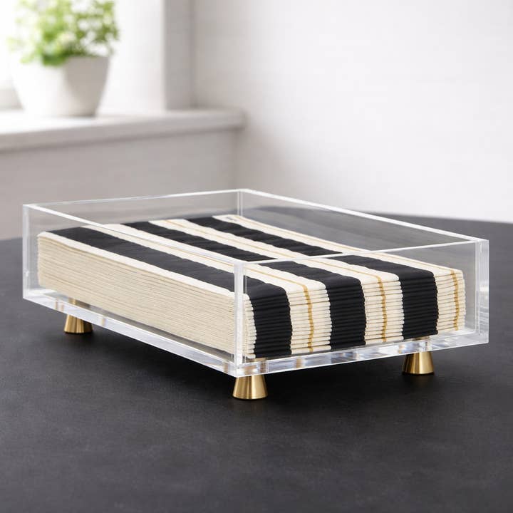 Porta-guardanapos retangular de acrílico (para guardanapos de convidados) por atacado de Krifts Products