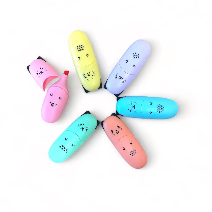 A Brighter Year - Wholesale Highlighter - Markers Chisel Tip Fine/Broad Coloring Mini Highlighter