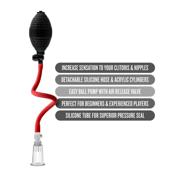 Blush - Wholesale Sex Toy - Temptasia - Beginner's Clitoral Pumping System - Black