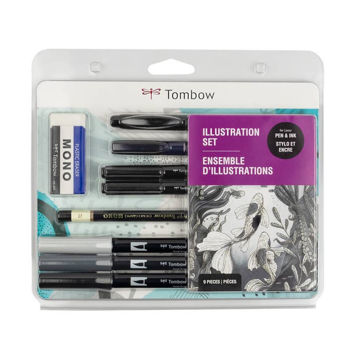 Set d'illustrations pour la vente par Tombow