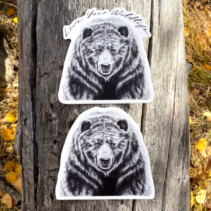 Ole Griz: Vinyl Stickers for wholesale by Dark Fox Creative