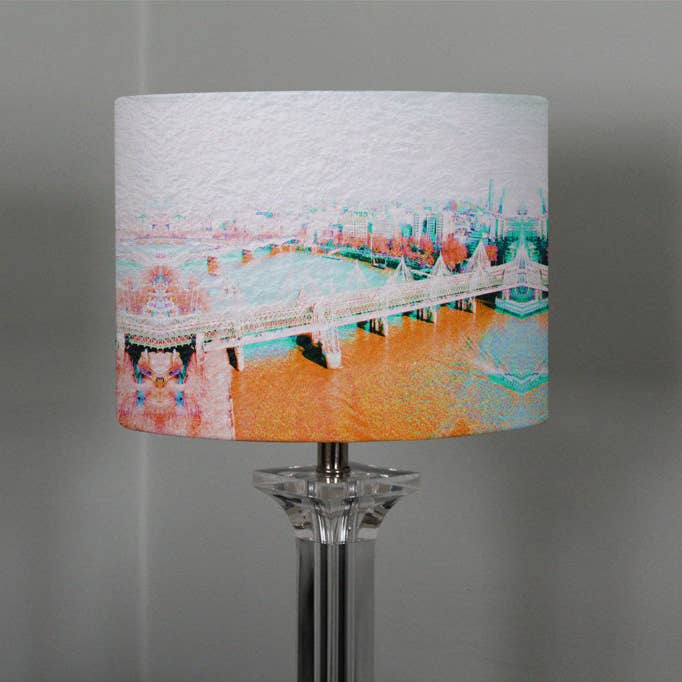 LONDON EYE VEIW Oranje (Plafond- & Lampenkap) voor wholesale door Benjamin Tate Design