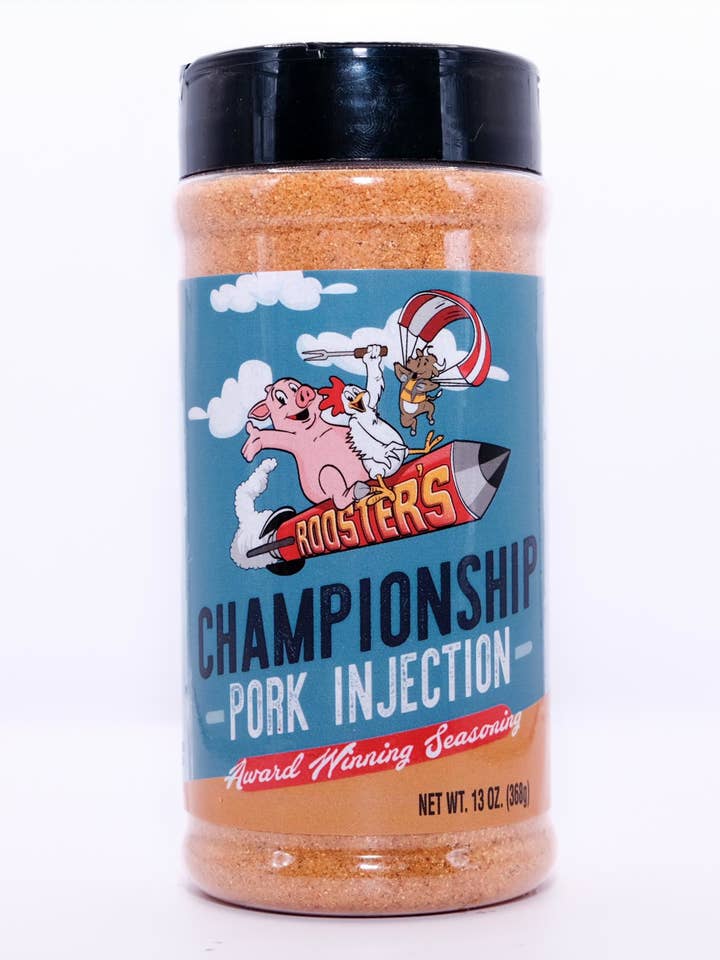 Injection de Porc pour Compétition de Coq - 8-50010-36503-9 pour la vente par Rooster's Championship Seasoning & Sauce
