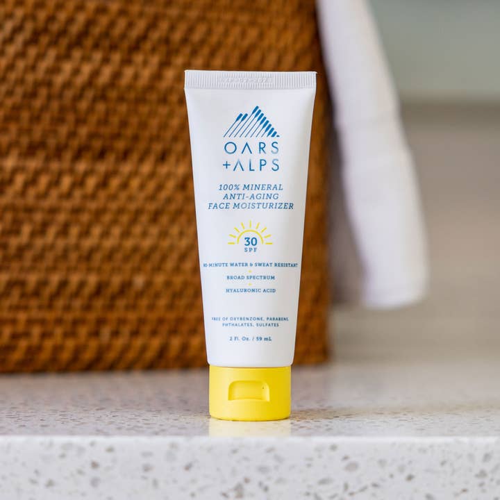 Oars + Alps - Wholesale Facial Moisturizer - Men's - 100% Mineral Anti-Aging Men's Face Moisturizer SPF30, 2oz