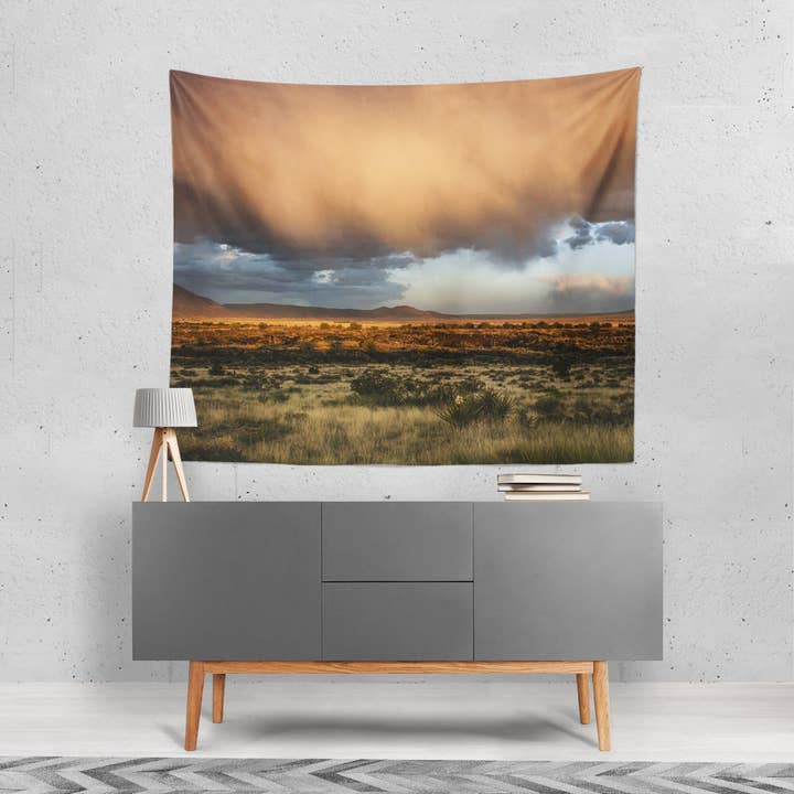 Tempo em Stormy, Southwest Wall Tapestry por atacado de lostkatphoto