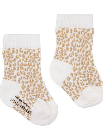 Roze Little Indians Baby Sokken - Leopard for wholesale on Faire0